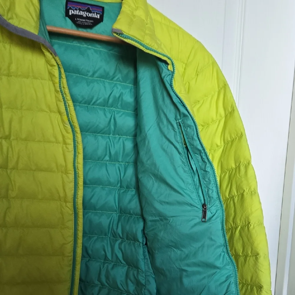 Patagonia Bright Green Quilted Jacket - Picture 5 of 5